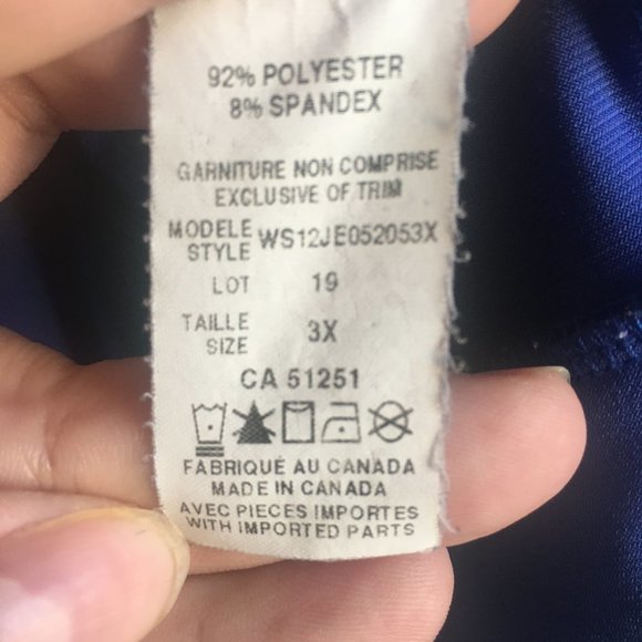 (3/$35) Indigo bolero in great condition (Jessica brand) 24W size - Picture 4 of 8